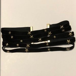 Steve Madden Thick 5 in 1 Black Choker
